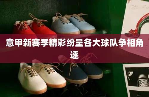 意甲新赛季精彩纷呈各大球队争相角逐