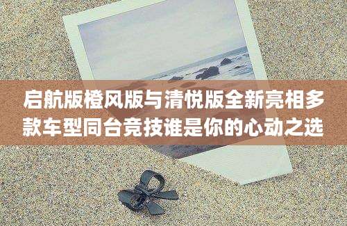 启航版橙风版与清悦版全新亮相多款车型同台竞技谁是你的心动之选