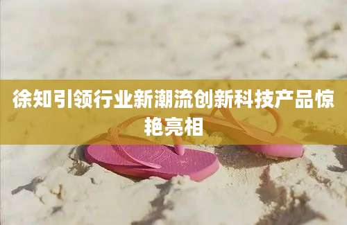徐知引领行业新潮流创新科技产品惊艳亮相