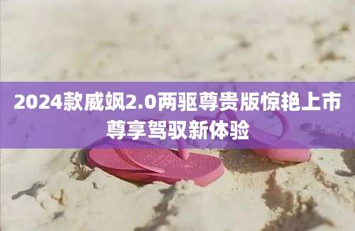 2024款威飒2.0两驱尊贵版惊艳上市尊享驾驭新体验
