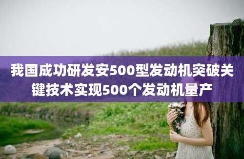 我国成功研发安500型发动机突破关键技术实现500个发动机量产